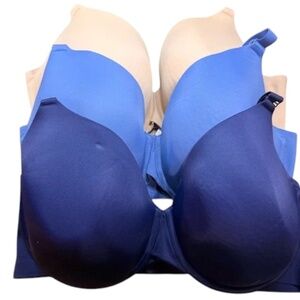 Cacique T Shirt Bras- Lot Of 3